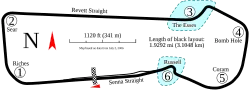 Grand Prix Circuit (1990–1996) timing layout