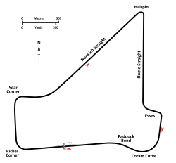 Original Grand Prix Circuit (1951–1964) timing layout