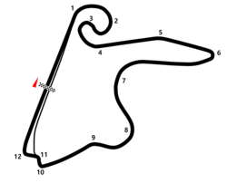 West Long Circuit (2012–present) timing layout