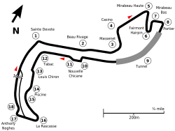 Grand Prix Circuit(1997–2002)(redesigned swimming pool section)3.370 km (2.094 mi) timing layout