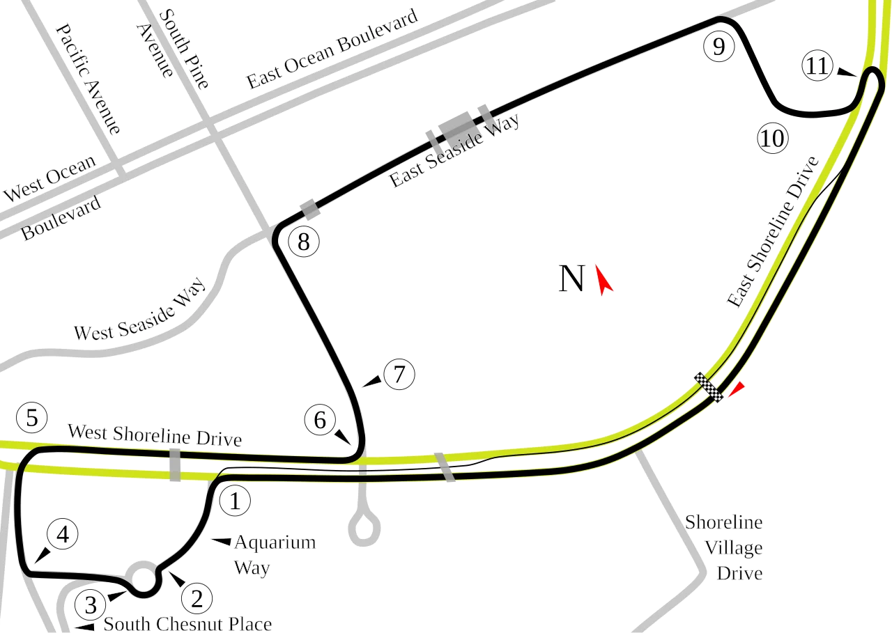 Grand Prix Circuit (2000–present) timing layout