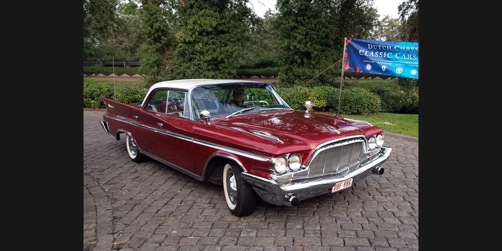 1960 DeSoto Adventurer. Photograph by AlfvanBeem, CC0. https://commons.wikimedia.org/wiki/File:1960_DeSoto_Adventurer_photo-1.jpg Fit to 2:1 with dark side borders.