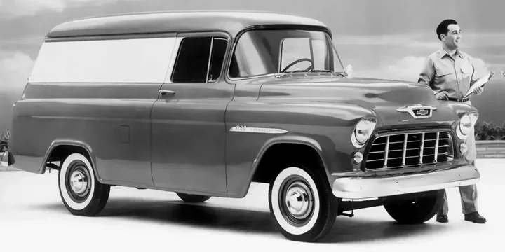1955 Chevrolet 1955-chevrolet-task-force-3105-panel-truck-39 main image