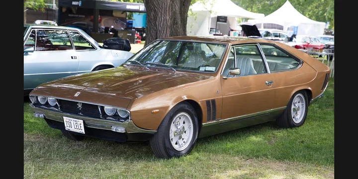 1972 Iso Lele IR6. Photograph by Mr.choppers, CC BY-SA 4.0. https://commons.wikimedia.org/wiki/File:1972_Iso_Lele_IR6_in_Copper,_front_left.jpg Fit to 2:1 with dark side borders.